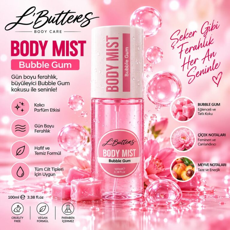 L’Butters Bubble Gum Body Mist 100 ml