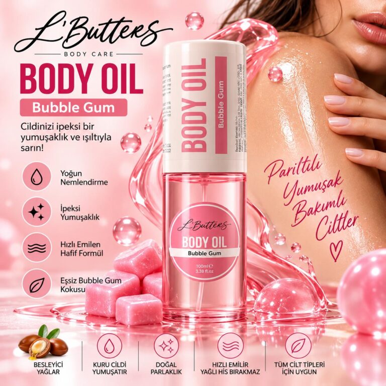L’Butters Bubble Gum Body Oil 100 ml