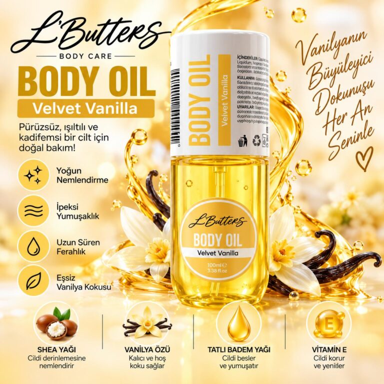 L’Butters Velvet Vanilla Body Oil 100 ml