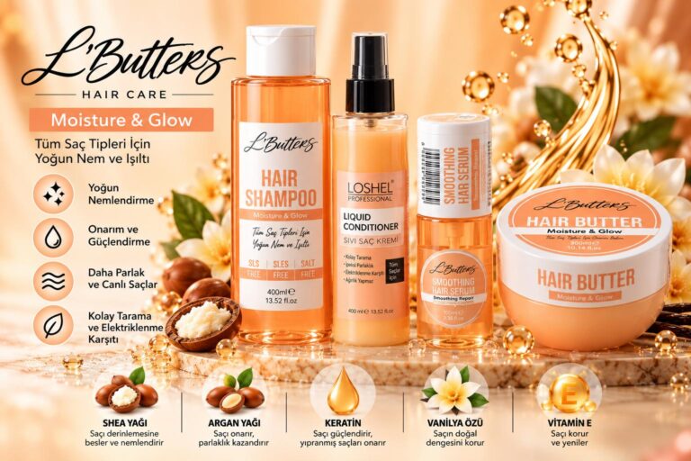 L’Butters Moisture & Glow Saç Bakım Serisi (yatay)