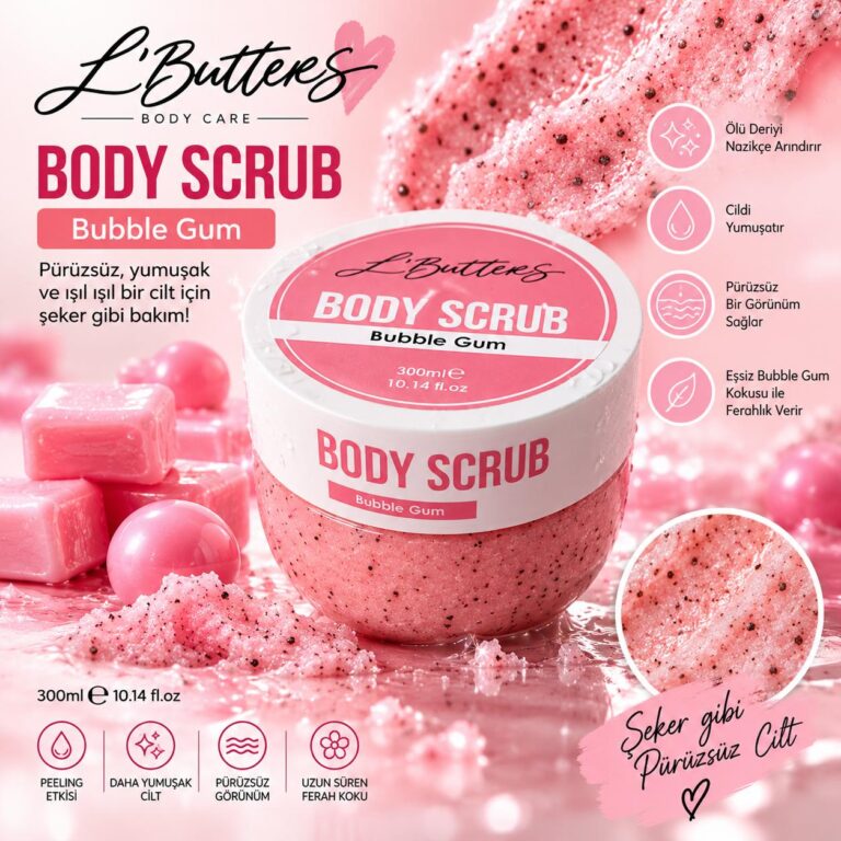 L’Butters Bubble Gum Body Scrub 300 ml